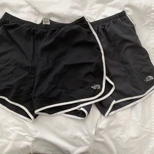 The north face running shorts
